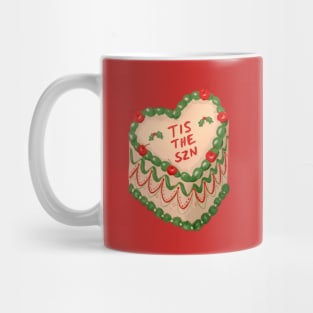 Tis The Season - Christmas vintage cake icing Mug